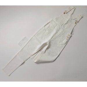 NWT We Wore What High Rise Skinny Overall in White Stretch Coverall XS 00-2 $195